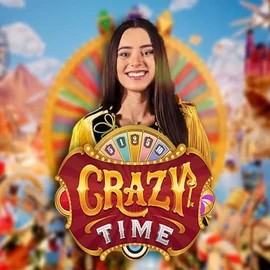 Crazy Time slot logo by Evolution at Lotto CasinoCrazy Time