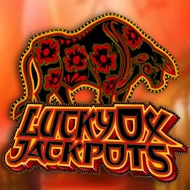 Lucky Ox Jackpots by Rival, showcased at lottoscasino.com – game logo