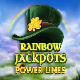 Rainbow Jackpots Power Lines logo by Red Tiger Gaming at Lotto Casino